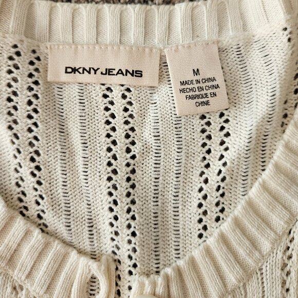 DKNY Lacy Knit Cardigan - Picture 6 of 11